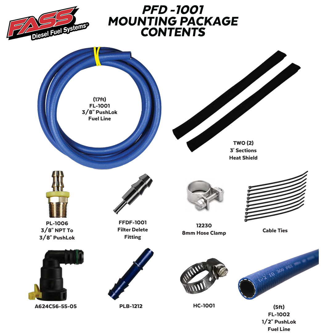 Superduty Powerstroke Filter Delete Kit for 11-19 Ford F-250/F-350 Superduty FASS